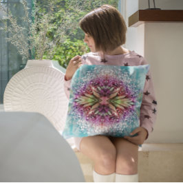 Kaleidoskop: Blommigt av Abstrakt Kudde