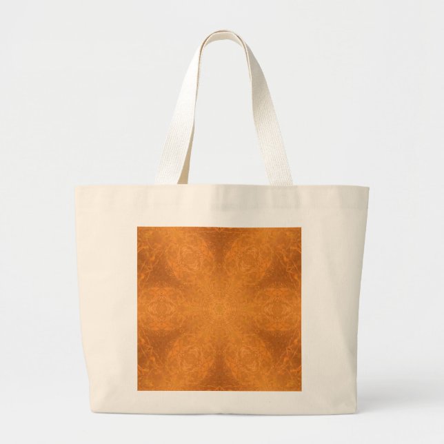 Kaleidoskop Burnt Orange Star Jumbo Tygkasse (Framsidan)