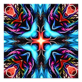 Kaleidoskop Design Fototryck