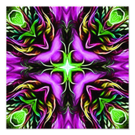 Kaleidoskop Design Fototryck