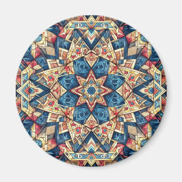 Kaleidoskop, färglös design magnet