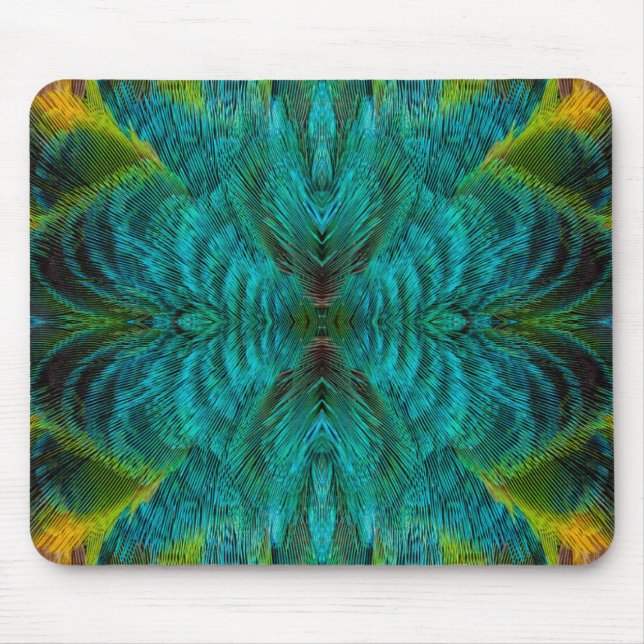 Kaleidoskop Fjäderdesign Musmatta (Framsidan)