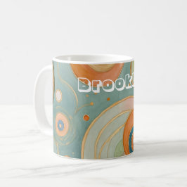 Kaleidoskop Harmony: Swirly Pastel Circles Kaffemugg