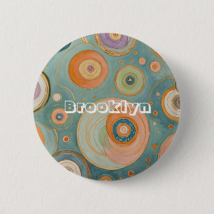 Kaleidoskop Harmony: Swirly Pastel Circles Knapp