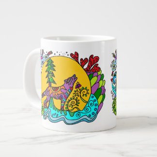 Kaleidoskop Howling Varg - WhiteMUG Jumbo Mugg