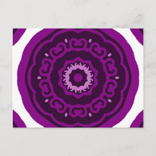 Kaleidoskop lila vykort
