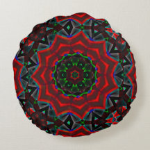 kaleidoskop med cirkulär, grönt och röd övertoning