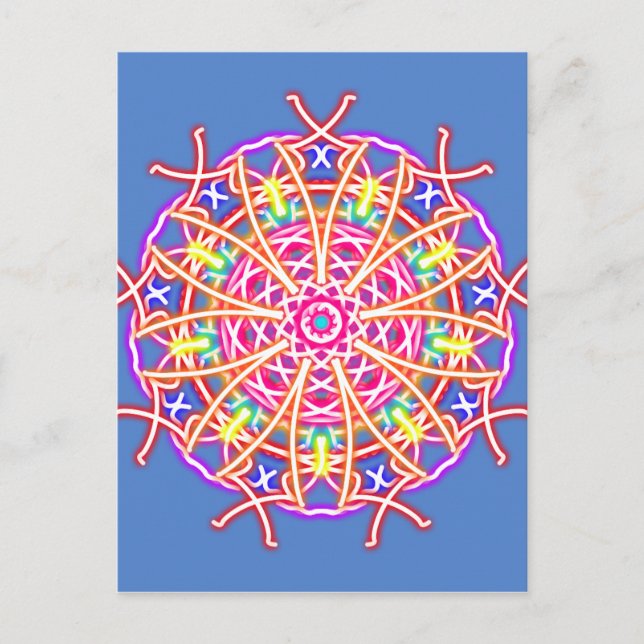 Kaleidoskop på Blue Vykort (Framsida)
