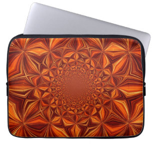 Kaleidoskop Röd Digitalt Konst Mönster-67546 Laptop Fodral