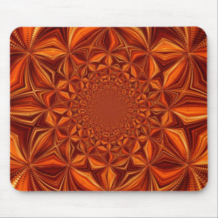 Kaleidoskop Röd Digitalt Konst Mönster-67546 Musmatta
