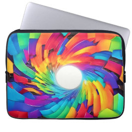 Kaleidoskopi Vortex: En färgad resa Laptop Fodral
