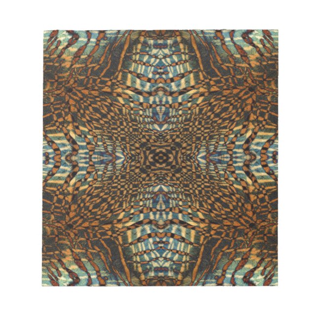 Kaleidoskoptiger päls mönster anteckningsblock (Framsida)