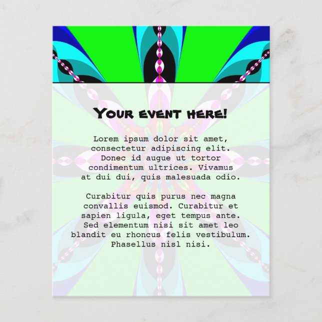 Kaleidozon - Fractal Flygblad (Framsidan)