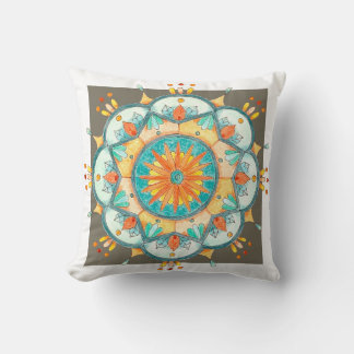 Kalejdoskop 1 Färgrik Mandala Kudde