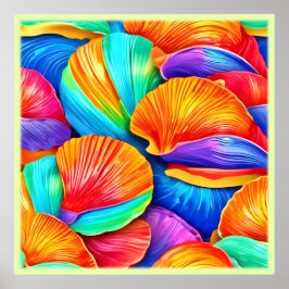 Kalejdoskop av havsskal poster