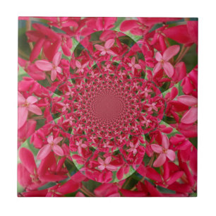 Kalejdoskop: Blood Milkweed Flower Art Kakelplatta