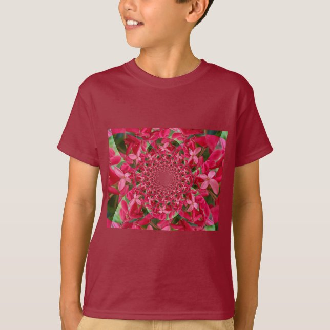 Kalejdoskop: Blood Milkweed Flower Art Tee Shirt (Framsida)