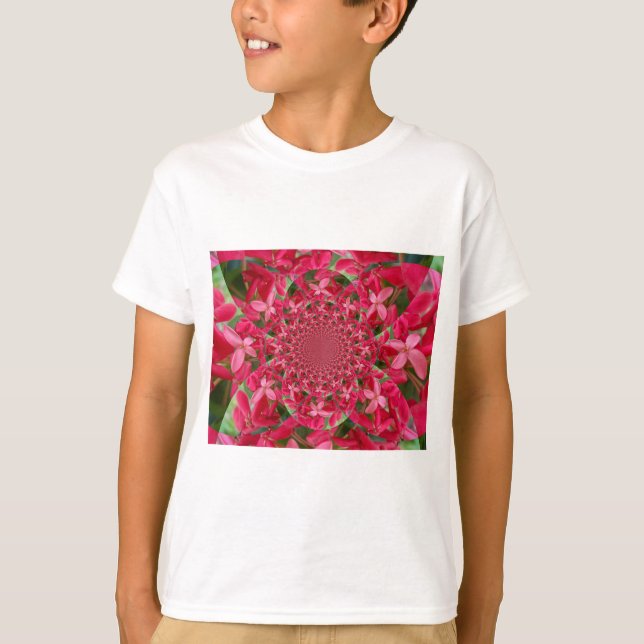 Kalejdoskop: Blood Milkweed Flower Art Tee Shirt (Framsida)