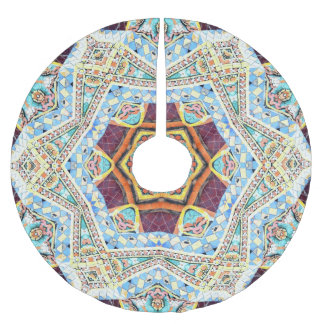 Kalejdoskop Ceramic: Abstrakt Yta Struktur Julgransmatta Borstad Polyester