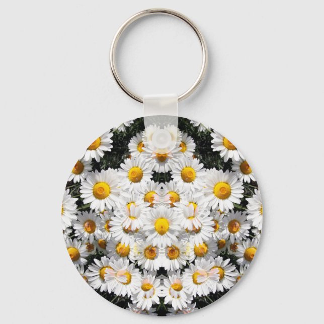 Kalejdoskop Daisies Mönster Nyckelring (Framsida)