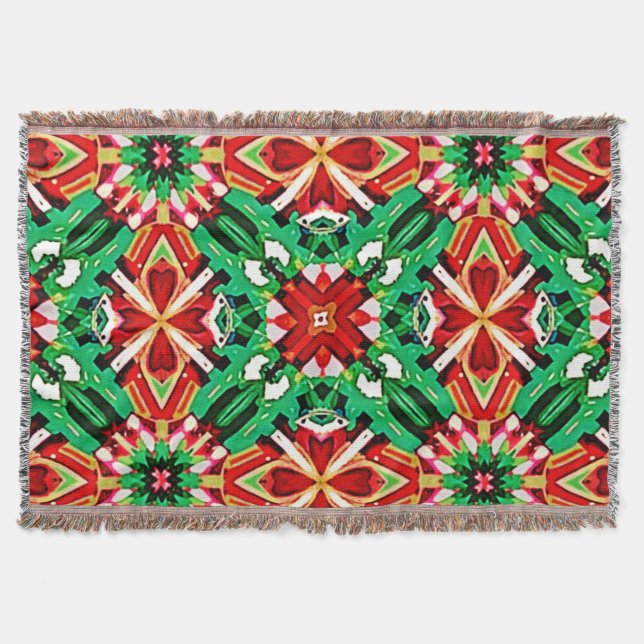 Kalejdoskop Dröm Mandala Konst Filt (Framsidan)