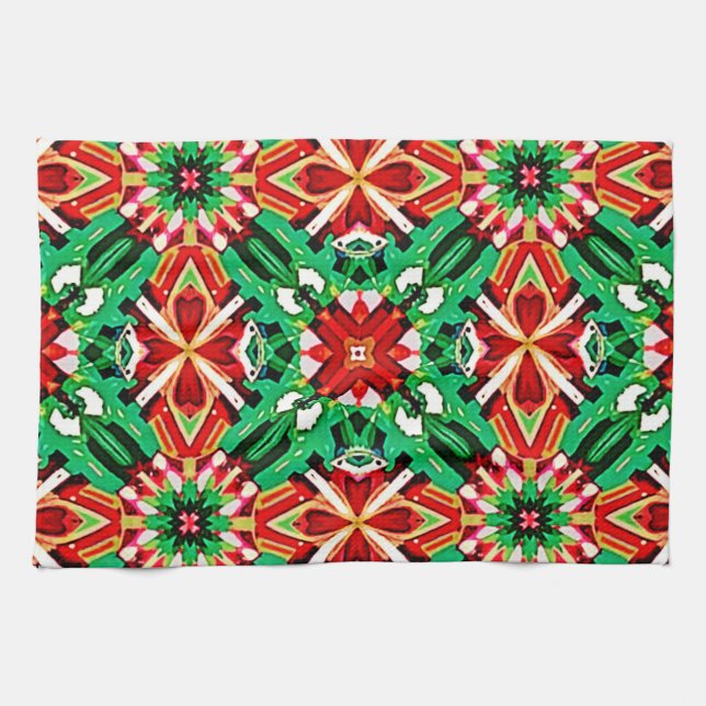 Kalejdoskop Dröm Mandala Konst Kökshandduk (Horisontell)