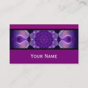 Kalejdoskop Fractal Flower I + din text Visitkort