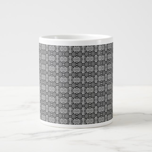 Kalejdoskop grå jumbo mugg (Framsidan)