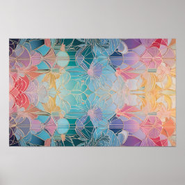 Kalejdoskop i Färg Poster