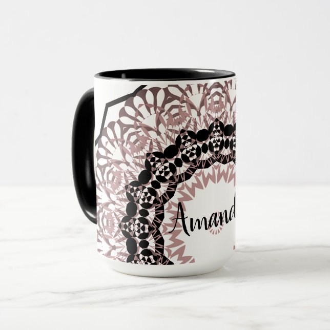 Kalejdoskop, mandala mugg (Framsida vänster)