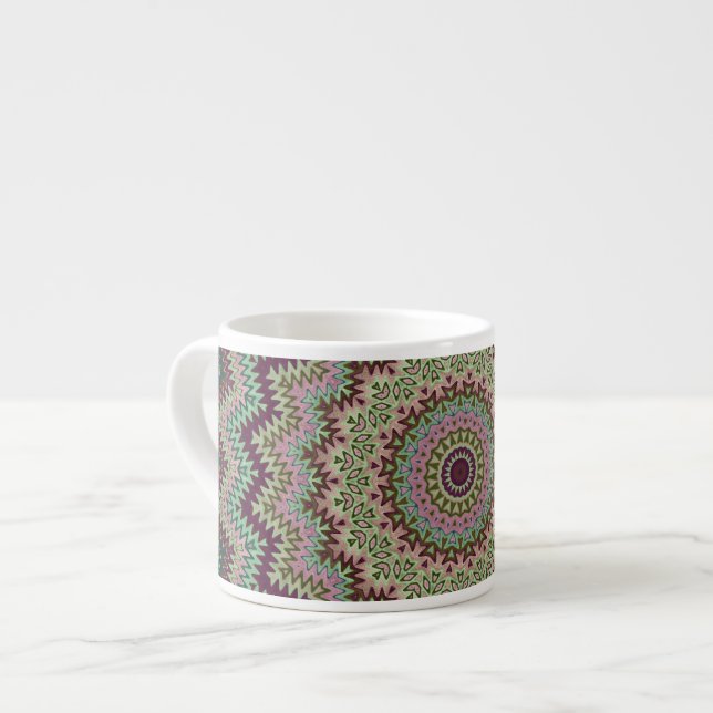 Kalejdoskop Mönster Espresso Mugg Espressomugg (Framsida vänster)