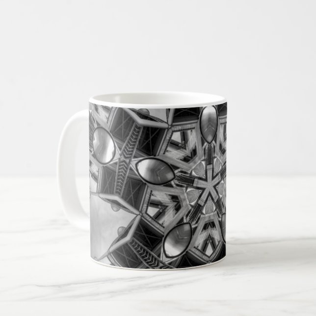 Kalejdoskop mörk stjärna kaffemugg (Framsida vänster)