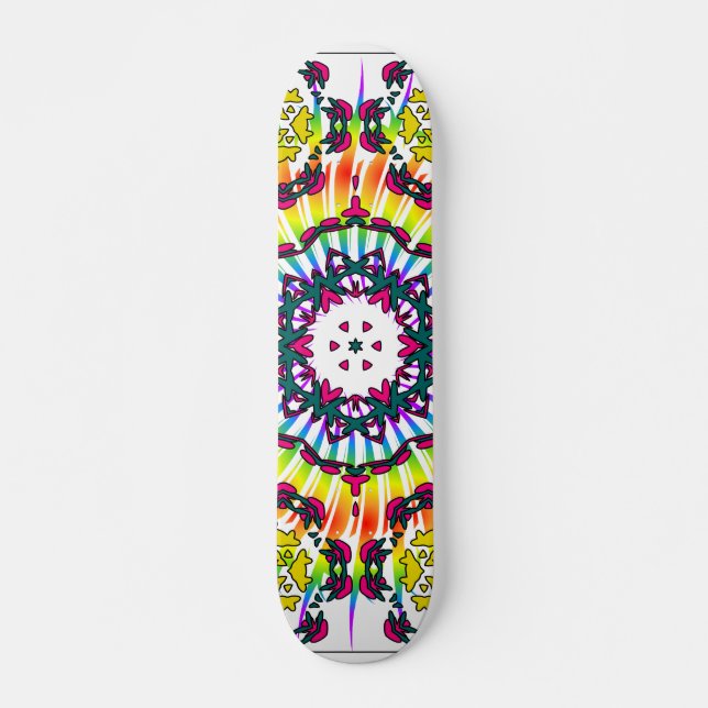 Kalejdoskop och Spiral design: Skateboard för Anpa (Framsida)