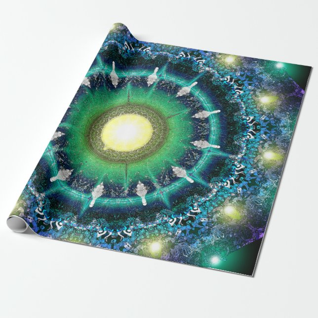 Kalejdoskop Papprare Presentpapper (Utrullad)