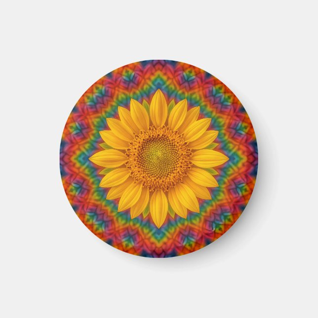 Kalejdoskop Solros Magnet (Framsidan)