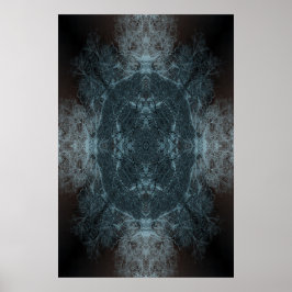 Kalejdoskop träd grenar mönster poster