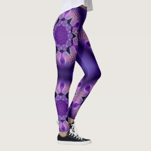 Kalejdoskopisk fraktal - Apophysis blomma I Leggings