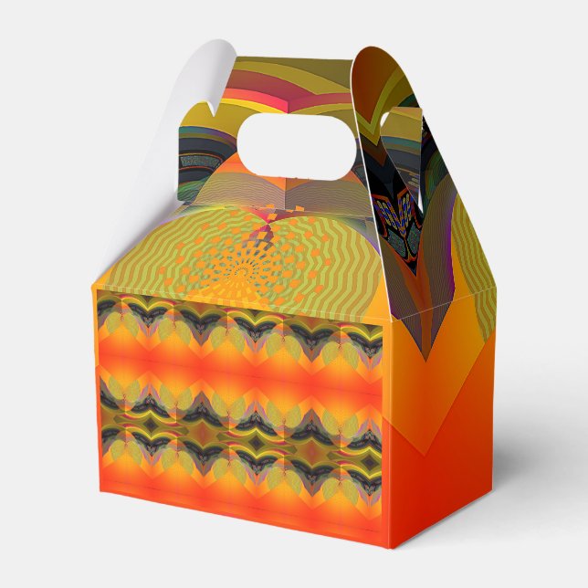 Kalejdoskopisk Orange Presentaskar (Framsidan Sidan)