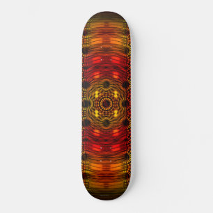 Kalejdoskopisk Rave Mini Skateboard Bräda 18,5 Cm