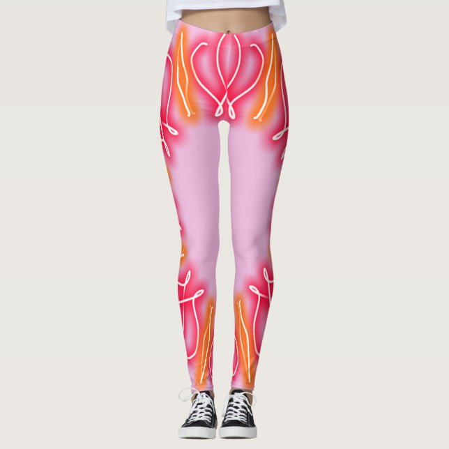 Kalejdoskopiska mönster leggings (Framsida)