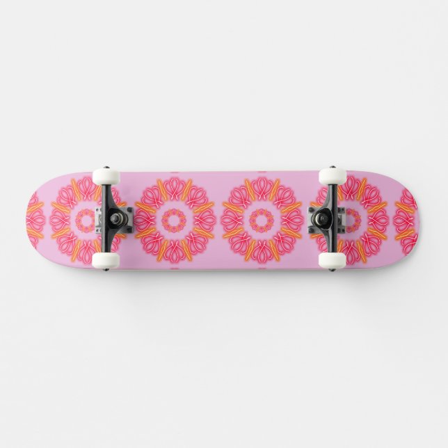 Kalejdoskopiska mönster mini skateboard bräda 18,5 cm (Horz)