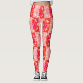 Kalejdoskopiska tryck leggings
