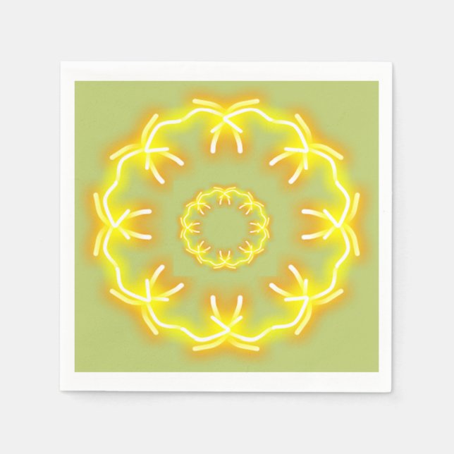 Kalejdoskopiska tryck  pappersservett (Framsidan)