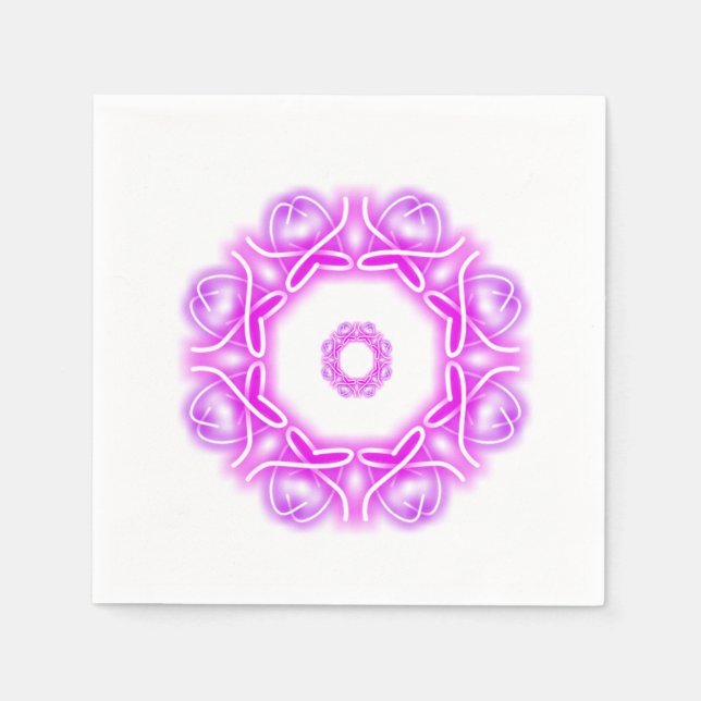 Kalejdoskopiska tryck  pappersservett (Framsidan)