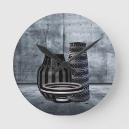 Kalejdoskopiska tryck rund klocka