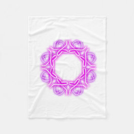 Kalejdoskoptryck fleecefilt