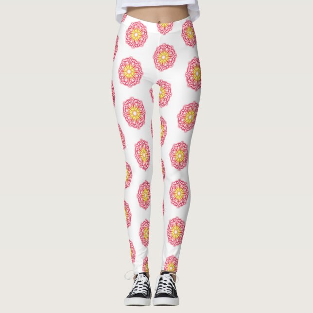 Kalejdoskoptryck Leggings (Framsida)