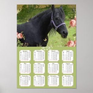 Kalendar 2020 Häst ~ Affisch