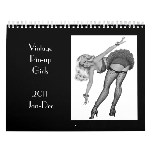 Kalendar 4 Retro Pin-up Flickor 2011 Jan-Dec Kalender (Omslag)