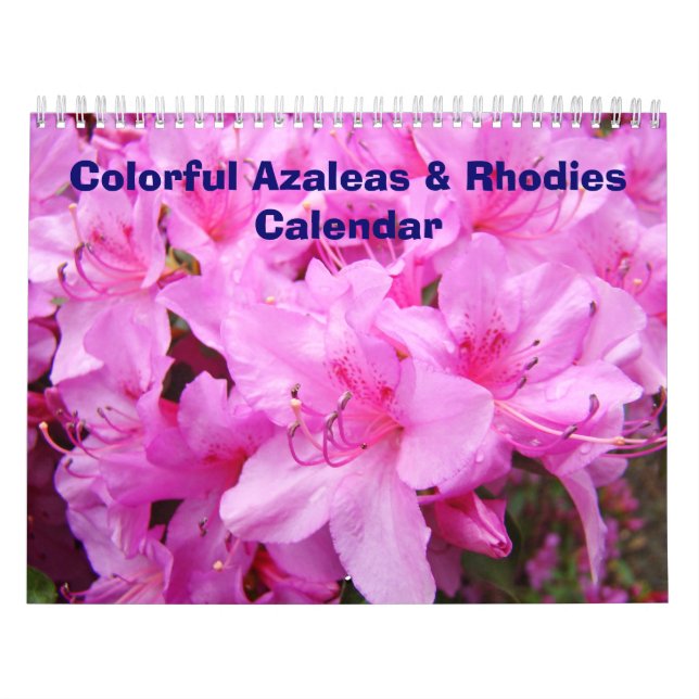 Kalendar Färgglada Azaleor & Rhododendronkalendrar Kalender (Omslag)